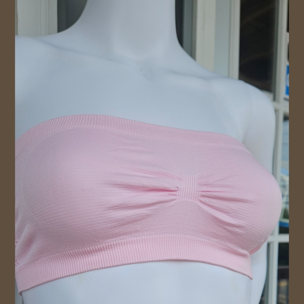 Strapless Bra/Bandeau/Bralett  Push Up, Underwire, Pink, NWOB✔️